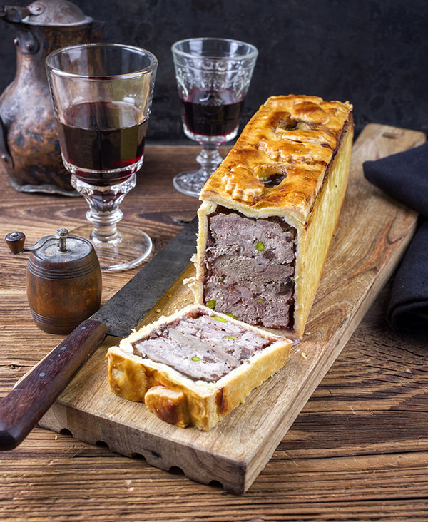 Entrée paté croûte, Briochés ...